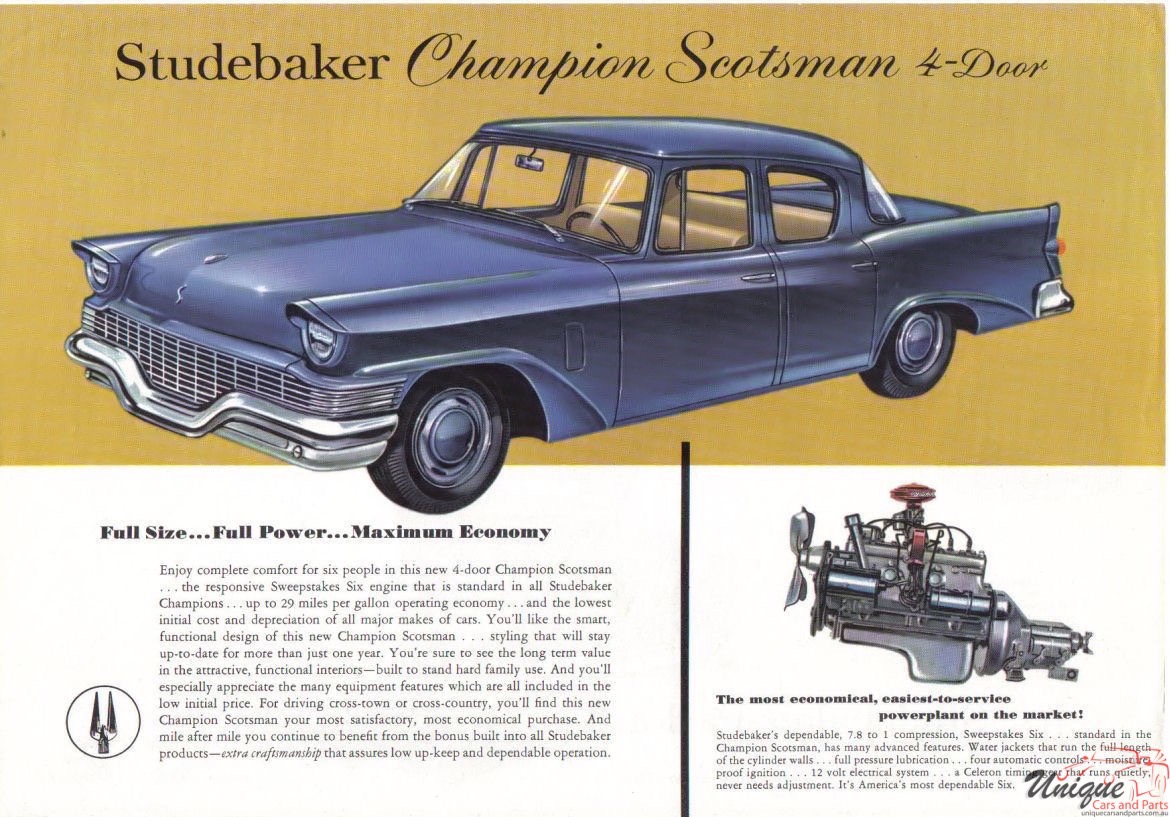 1957 Studebaker Champion Scotsman Folder Page 1